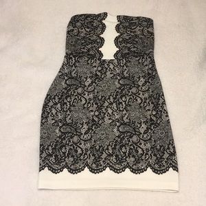 Express strapless dress